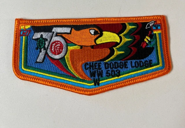 Boy Scout OA 503 Chee Dodge Lodge Flap S11 75th Anniversary
