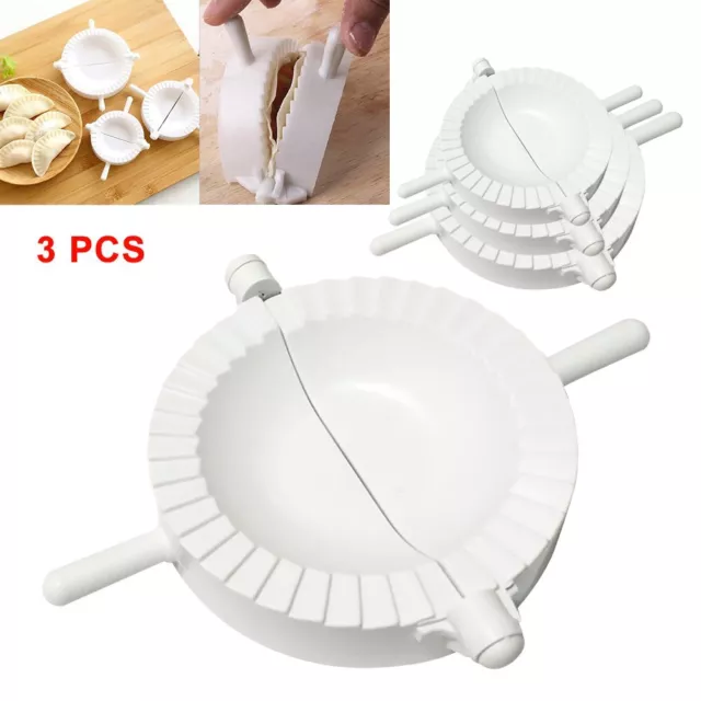 3Pcs/set DIY Dumpling Maker Mould Dough Press Meat Pie Pastry Empanada Mold  Tool