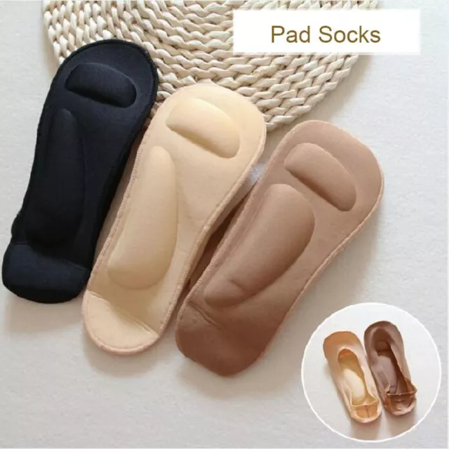 Pad orthopédique Chaussettes 3D Massage des pieds Chaussette invisible  Femmes