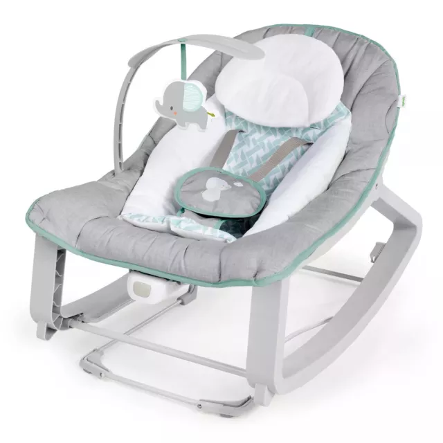 Ingenuity Keep Cozy 3-in-1 Grow with Me Baby Bouncer, Rocker & Toddler Seat