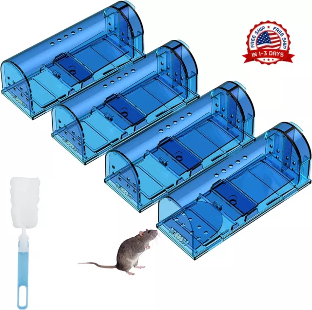 Trampa para ratones tipo Ratonera Clásica Madera con agujeros