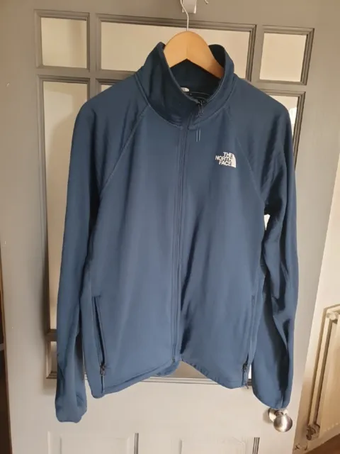 The North Face blue jacket coat top mens size Medium M lightweight (c)
