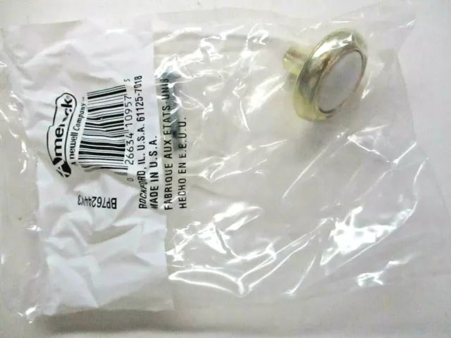 Amerock USA BP76244-W3 Bright Brass White Ceramic Medallion Cab Door Knob Pull 1 2