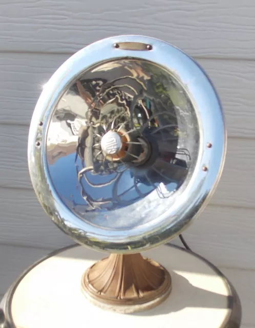 ANCIEN CHAUFFAGE VENTILATEUR CALOR art deco  PIED EN FONTE