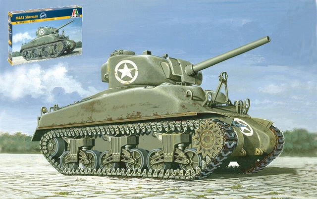 Miniature Wagons Chars Réservoir Model Kit De Montage Italeri M 4 Sherman Kit 1