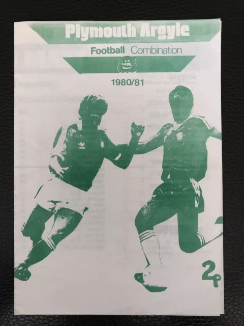 Plymouth Argyle Res v Bristol Rovers Res (Football Combination), March 1981.