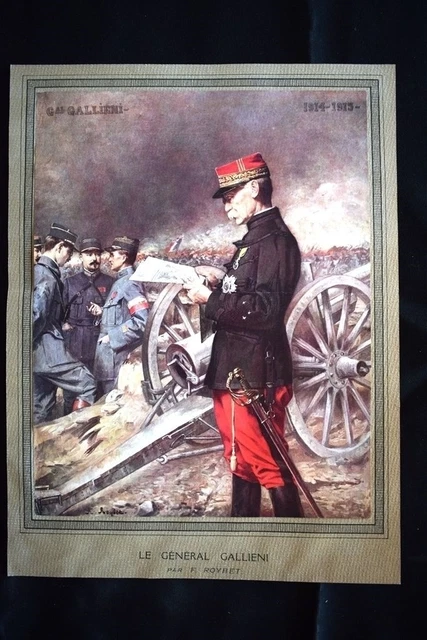 LE GÉNÉRAL JOSEPH Simon Gallieni WW1 Guerra 1914 1918 EUR 20,00