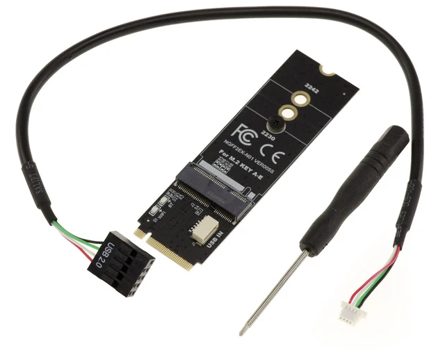 Adaptateur M.2 M Key Vers Mini PCIe - Pour Carte WiFi Ou SSD Sur Port Mini PCIe Full Size