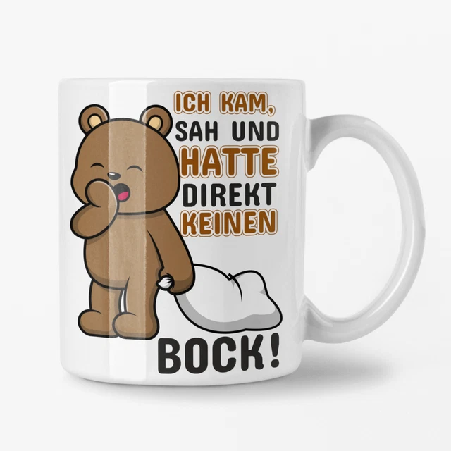 Direkt keinen Bock! | Büro | Faultier | Morgenmuffel - Kaffeetasse / Geschenk