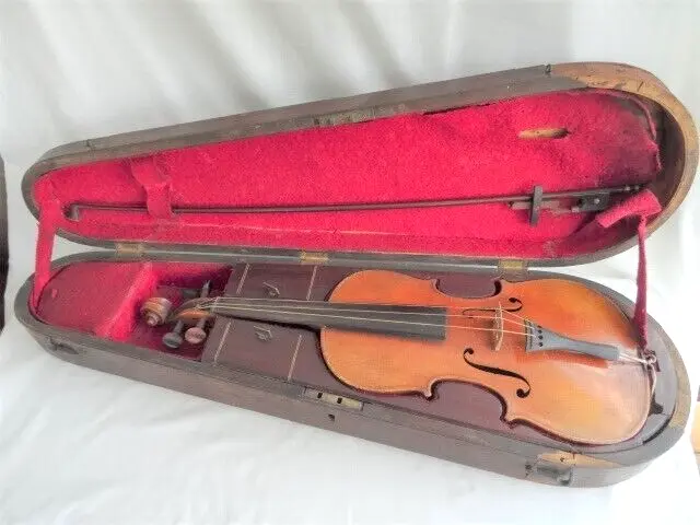 Antique Violin with Case - old vintage