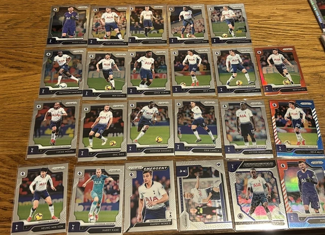Panini Prizm 2019-20 Tottenham Hotspur Base Bundle And Red White And Blue Cards