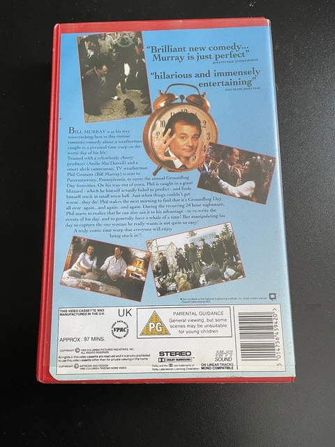 GROUNDHOG DAY (VHS) 1993 BIG BOX Bill Murray Comedy Classic £14.50 ...