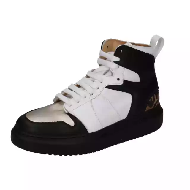 Chaussures Femme RUSSELL & BROMLEY 36 Ue Baskets Blanc Cuir Noir BC621-36