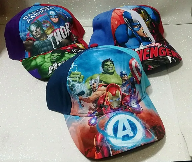 Avengers Cappello Con Visiera Modello Baseball Summer Hat Cappellino Scegli