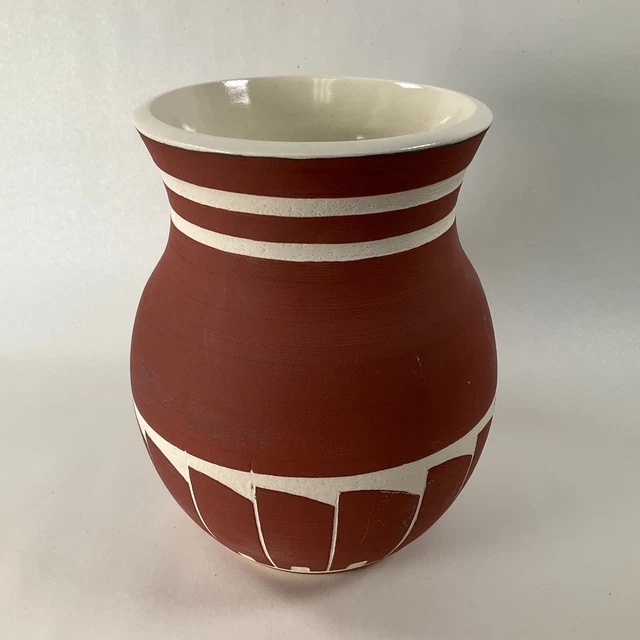 RAM Stoneware Vase Wheel Thrown Pottery