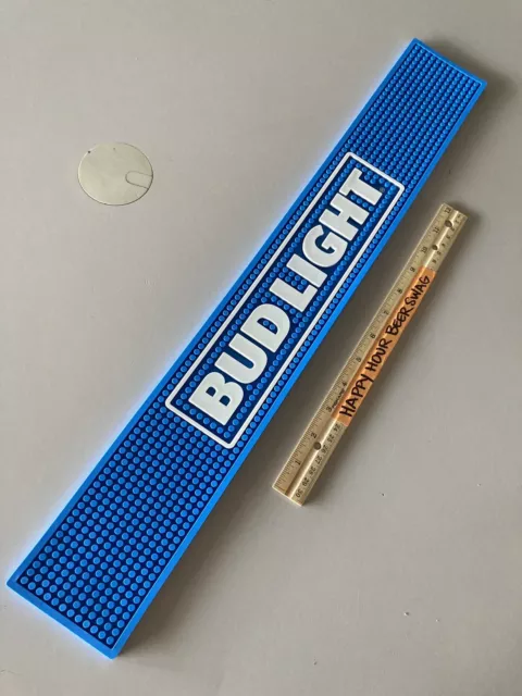 NEW Bud Light Beer Rubber Bar Spill Mat for tap Kegerator Or Glasses