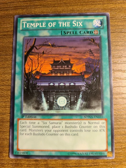 Yu-Gi-Oh! TCG Temple of the Six Structure Deck: Samurai Warlords SDWA-EN031 1st…