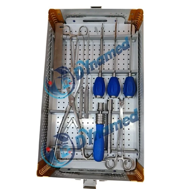 Lot De 6 élévateurs Cobb Pour Chirurgie De La Colonne Vertébrale - Instruments Orthopédiques Noirs, Neufs