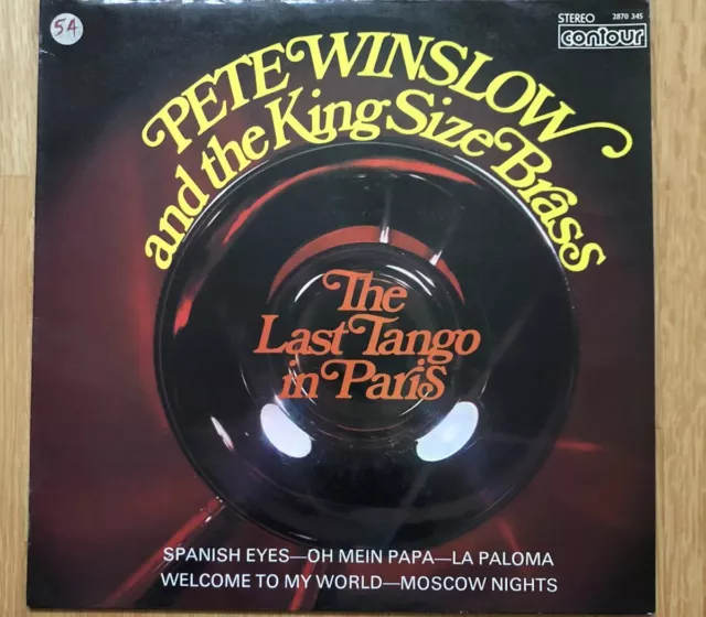 Pete Winslow And The King Size Brass Vinyl Lp Stereo Very Good Condition