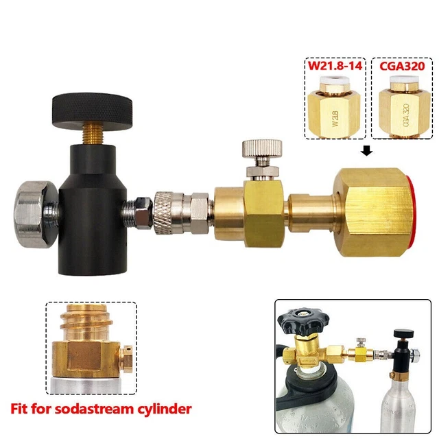 Tubo Adattatore Ricarica Bombola CO2, Kit Connettore Stazione di Tubo Adattatore Ricarica Bombola CO2, Kit Connettore Stazione di