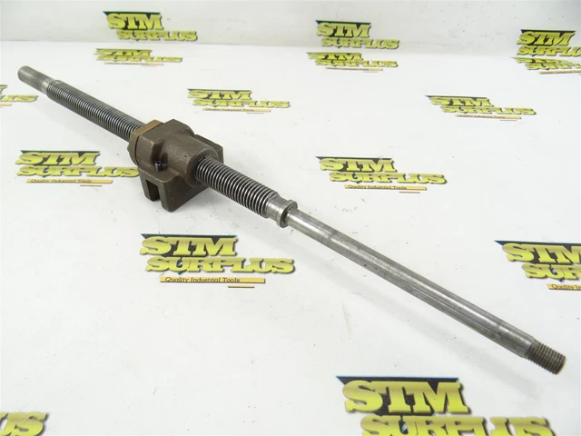 Lead Screw With Threaded Brass Block 18-3/4" Overall Length 3/4"-10 Acme Thread