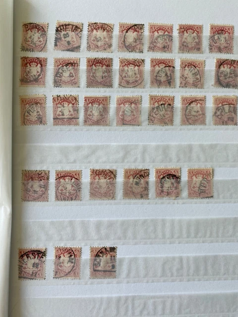 Briefmarken, Bayern, Wappen, blaues Einsteckalbum, für Stempelsammler!