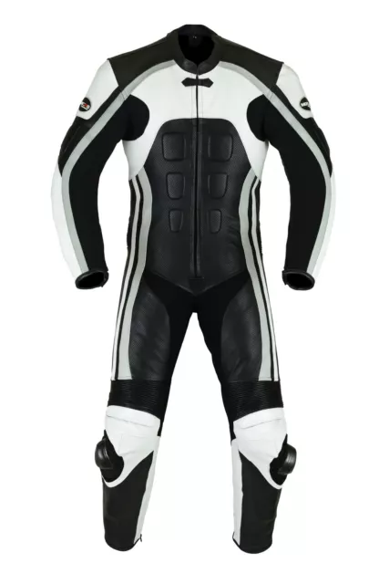 Men,s Motorcycle Motorbike CE  Armoured Leather Racing Bikers Suits ONE PCS