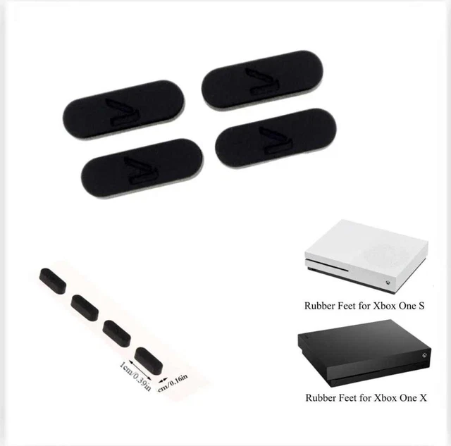 4-Pack Rubber Feet Pads For Xbox One S/X & Xbox 360 Slim Console - View #2