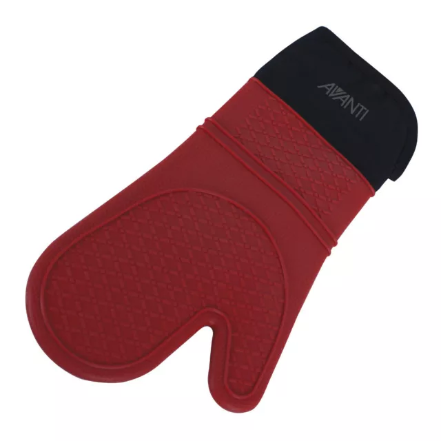 100% Genuine! AVANTI Silicone Oven Glove Red! Brand New!