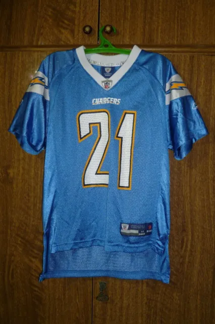 Maglia San Diego Chargers Reebok NFL #21 LeDainian Tomlinson taglia 10-12 ragazzi M