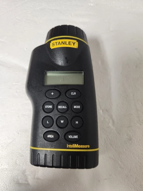 Stanley IntelliMeasure Laser Measure - 50 ft, Model 77-007 - Black/Yellow, Digit