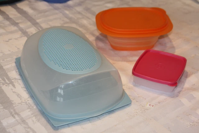 Lot De 2 Boîtes De Conservation Tupperware Optimum 2,1L Et 1,7L - Occasion