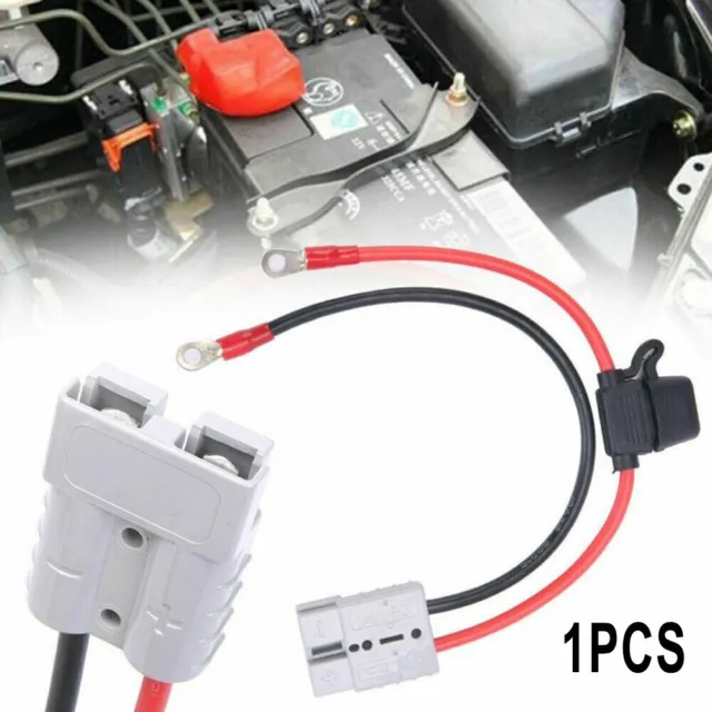 Connector Charging Cable Kit PVC+Copper Parts Plug Terminal 30CM 50Amp