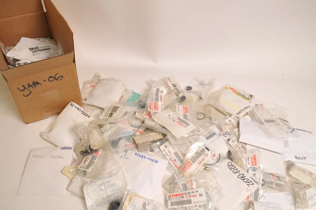 Bulk Lot Yamaha small parts see list of part numbers and qty inside -  Lot #6
