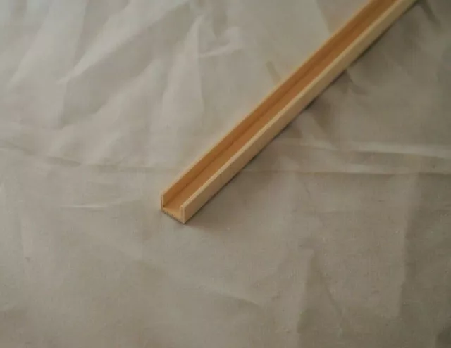 Groove Edge Molding 5/16"  - dollhouse - Channel molding fits .312"  1pc