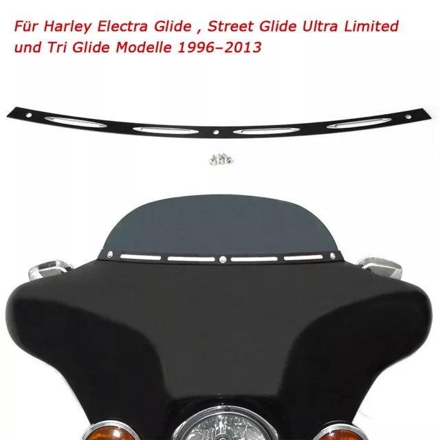 Slotted Windschutzscheibe Windschild Trim Für Harley Touring Electra Glide 96-13