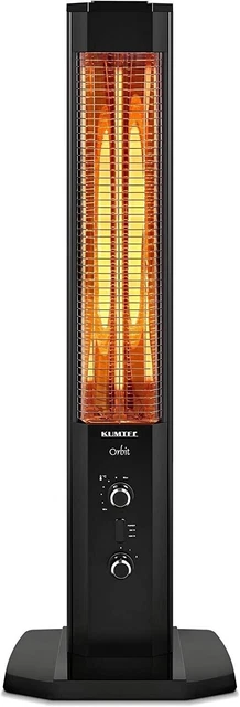 Infrarot Stand Heizstrahler Heizgerät Heizung Elektroheizung 1200 Watt Schwarz