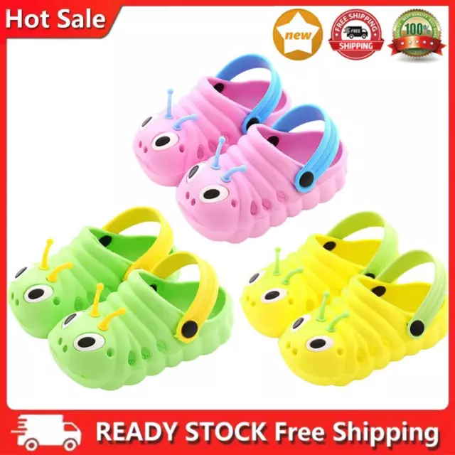 Cute Cartoon Caterpillar Summer Sandal Non-Slip Boy Girl Baby Home Hole Slippers