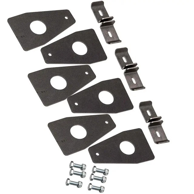6pcs Weld On Fullwidth Roof Rack Top Gutter Mounts Universal