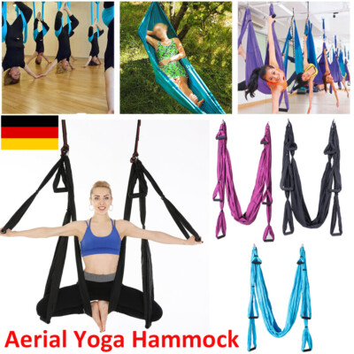 Yoga Amaca Sospesa-Tappetino sospesa Panno Swing Sling Fitness Esercizi Aerial y7 