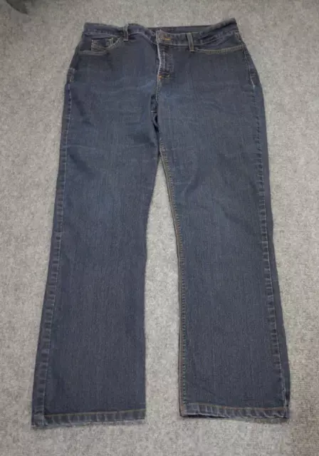 NYDJ Not Your Daughter Jeans Womens Size 14 Marilyn Straight Blue Denim