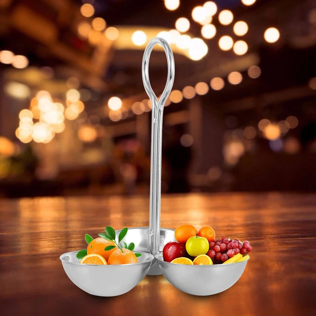 Support Portatif En Acier Inoxydable Pour Les Collations Dessert Snack Dish FR