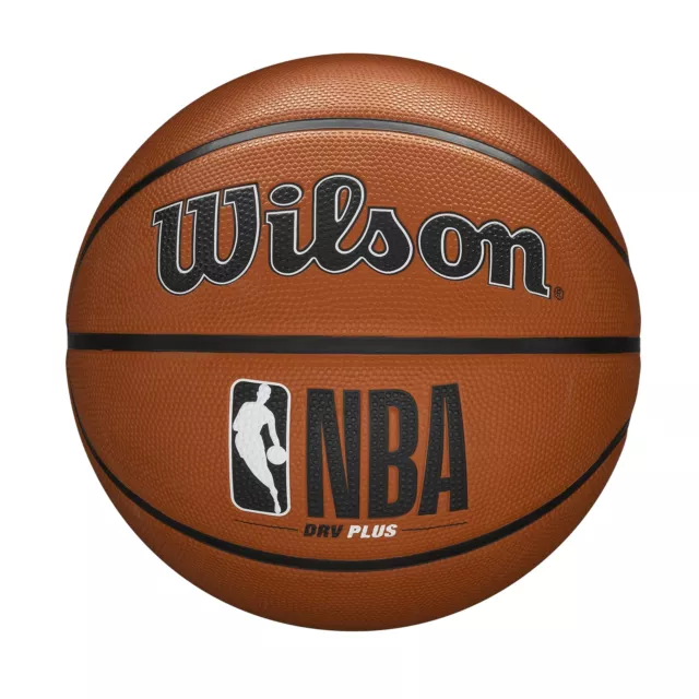 Wilson Basketball, NBA DRV Plus Model, Outdoor, Rubber, Size: 6, Brown