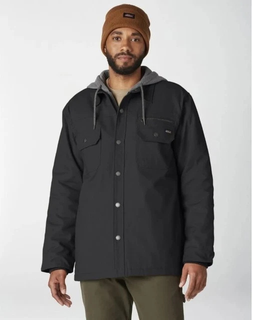 Dickies Men's Duck Insulated Jacket Hoodie  Size 2XL Quilted Winter Workwear