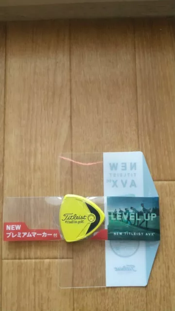 Titleist Premium Golf lBall Marker Japan Limited Triangle type Yellow Pro V1