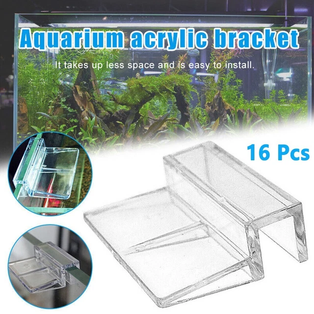 Easy to Install Aquarium Lid Holder for Fish Tank Glass Cover Acrylic Material