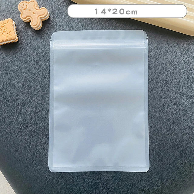 10 Pcs Multicolour Heat Sealable Flat Pouches Ziplock Mylar Bag Small Card Fi Wa