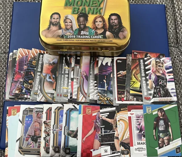WWE TOPPS/PANINI Women Bulk + MITB Tin Box