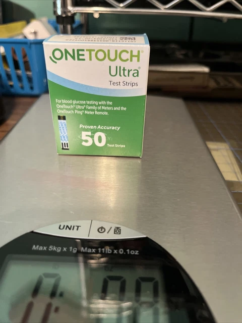 Tiras reactivas para diabéticos OneTouch ultra azules, 50 unidades