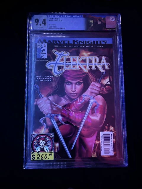 Elektra #v2 #3 nude edition ⚔️ CGC 9.4 ⚔️   Custom Label